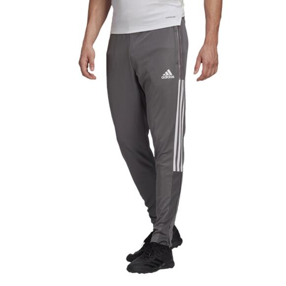 Adidas Men's Tiro 21 Track Pants Regular Tapered Fit Size Med Grey/White NWT - Picture 1 of 3